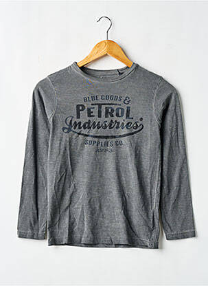 T-shirt manches longues manches longues gris PETROL INDUSTRIES garçon