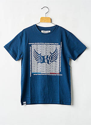 T-shirt stretch manches courtes bleu KAPORAL enfant