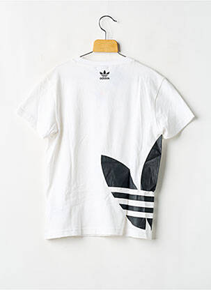 T-shirt coupe droite manches courtes blanc ADIDAS garcon