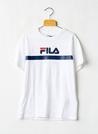 T-shirt coupe droite manches courtes blanc FILA garcon