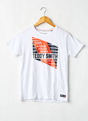 T-shirt coupe droite manches courtes blanc TEDDY SMITH garçon
