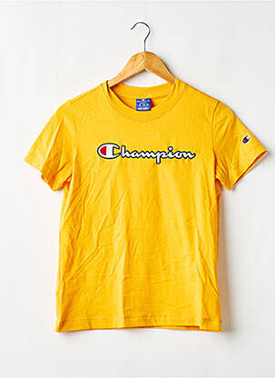 T-shirt coupe droite manches courtes jaune CHAMPION garçon