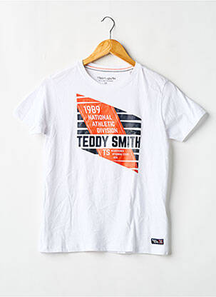 T-shirt coupe droite manches courtes blanc TEDDY SMITH garcon