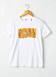 T-shirt coupe droite manches courtes blanc PEPE JEANS garcon