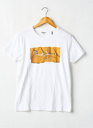 T-shirt coupe droite manches courtes blanc PEPE JEANS garcon