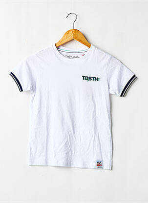 T-shirt coupe droite manches courtes blanc TEDDY SMITH garçon