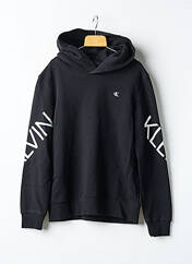 Sweat-shirt à capuche noir CALVIN KLEIN garçon seconde vue