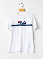 T-shirt blanc FILA garçon seconde vue
