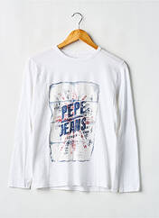 T-shirt blanc PEPE JEANS garçon seconde vue