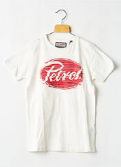 T-shirt blanc PETROL INDUSTRIES garçon seconde vue