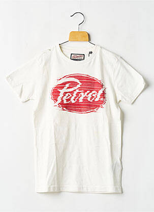 T-shirt blanc PETROL INDUSTRIES garçon