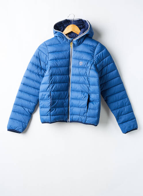 Doudoune manches longues a capuche bleu TIMBERLAND garcon