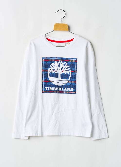 T-shirt manches longues manches longues blanc TIMBERLAND garcon