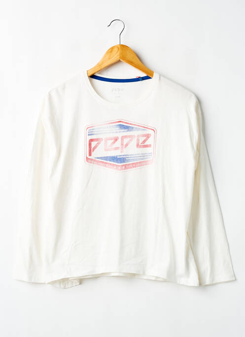 T-shirt manches longues manches longues blanc PEPE JEANS garcon