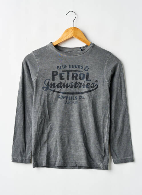 T-shirt manches longues manches longues gris PETROL INDUSTRIES garcon