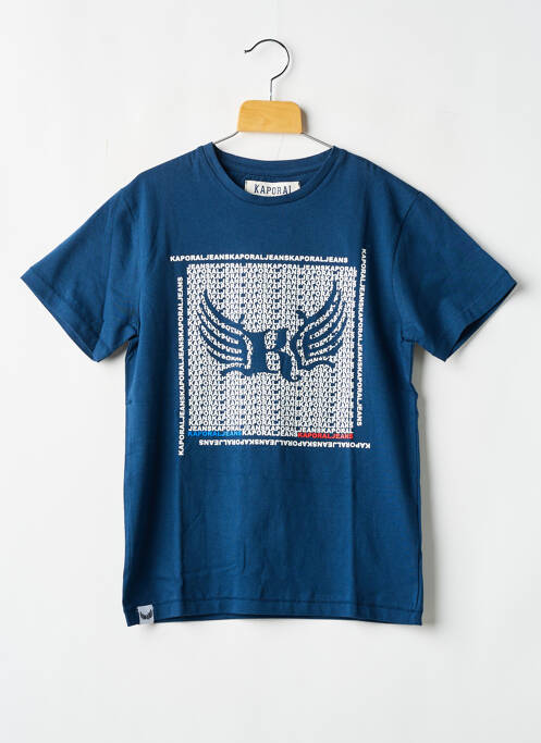 T-shirt stretch manches courtes bleu KAPORAL enfant