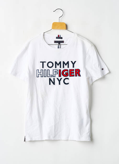 T-shirt coupe droite manches courtes blanc TOMMY HILFIGER garcon