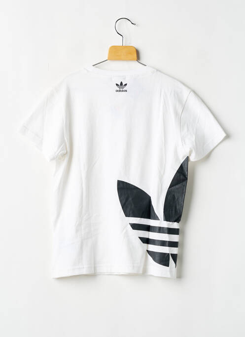 T-shirt coupe droite manches courtes blanc ADIDAS garcon