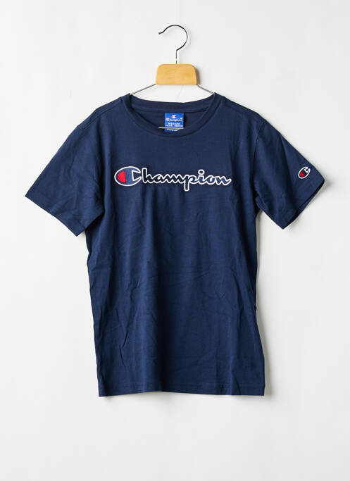 T-shirt coupe droite manches courtes bleu CHAMPION garcon