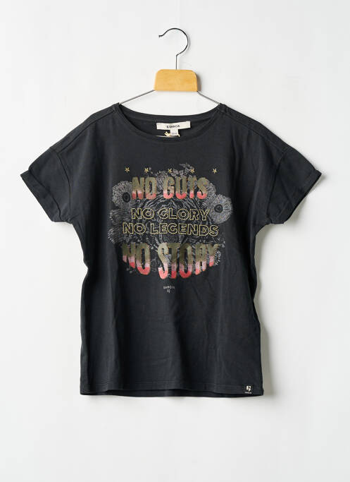 T-shirt coupe droite manches courtes noir GARCIA garcon
