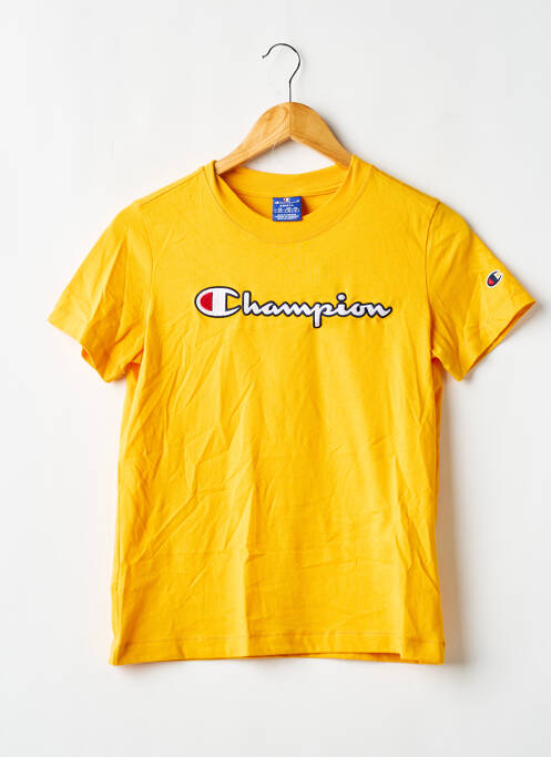T-shirt coupe droite manches courtes jaune CHAMPION garcon