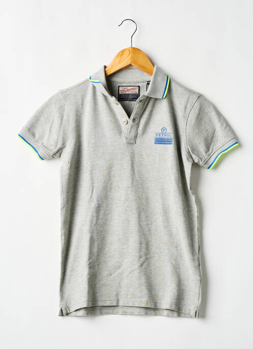 Polo stretch manches courtes gris PETROL INDUSTRIES garcon