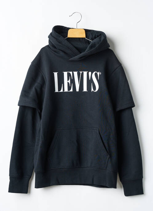 Sweat-shirt à capuche noir LEVIS enfant