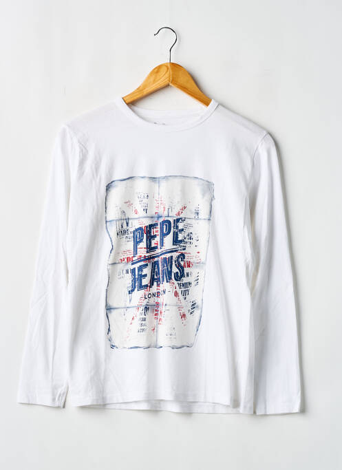T-shirt blanc PEPE JEANS garçon