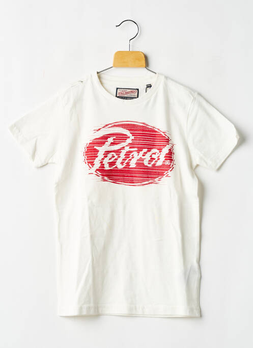 T-shirt blanc PETROL INDUSTRIES garçon