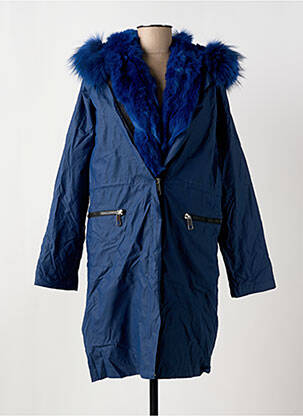 Parka manches longues a capuche bleu O.P.D.V (ON PARLE DE VOUS) femme
