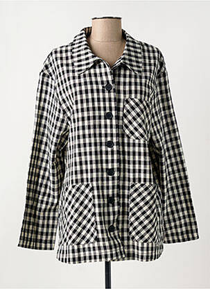Veste casual coupe droite noir MINIMUM femme