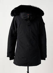 Parka noir HELVETICA pour femme seconde vue