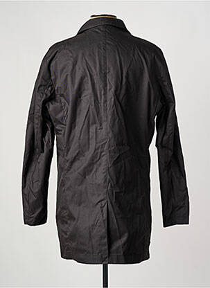 Trench fermeture boutonnée sur le devant sans capuche noir SELECTED homme