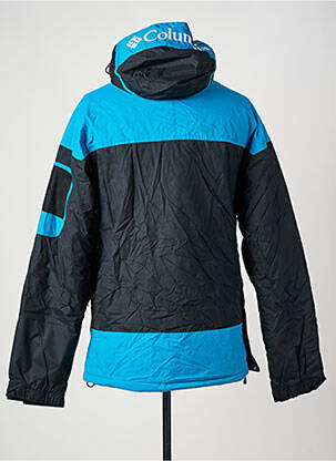Doudoune poches a capuche bleu COLUMBIA homme