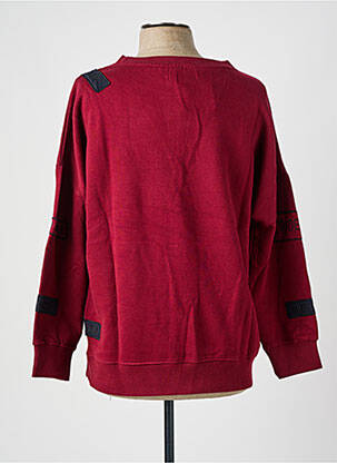 Sweat-shirt stretch manches longues rouge ELEVEN PARIS homme