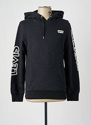 Sweat-shirt à capuche tissage jersey manches longues noir LEVI'S homme
