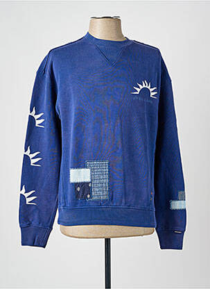 Sweat-shirt stretch manches longues bleu SCOTCH & SODA homme
