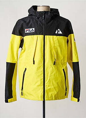Parka finition intérieure doublure satiné sans capuche jaune FILA homme