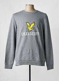 Sweat-shirt maille semi-opaque manches longues gris LYLE & SCOTT homme