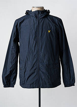 Coupe-vent poches a capuche bleu LYLE & SCOTT homme