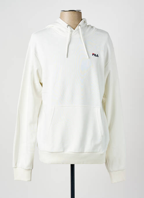 Sweat-shirt à capuche beige FILA pour homme
