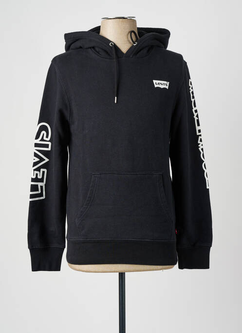 Sweat-shirt à capuche noir LEVIS pour homme