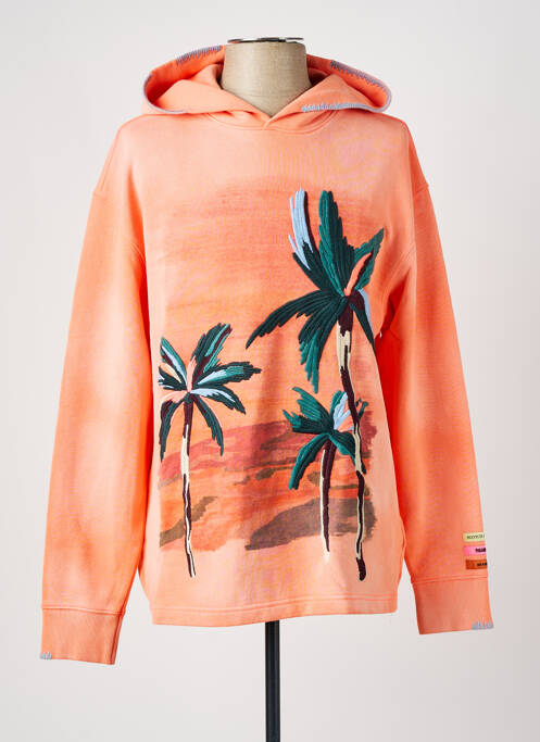 Sweat-shirt à capuche orange SCOTCH & SODA pour homme
