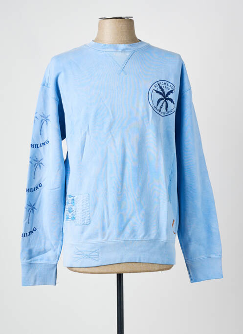 Sweat-shirt bleu SCOTCH & SODA pour homme