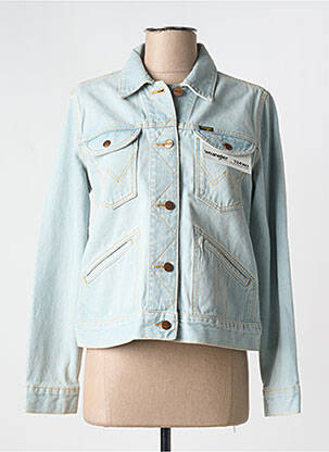 Veste casual coupe droite bleu WRANGLER femme