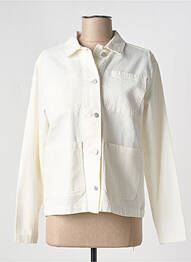 Veste casual coupe droite blanc KNOWLEDGE COTTON APPAREL femme