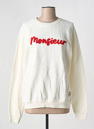 Sweat-shirt manches longues manches longues blanc FRENCH DISORDER femme