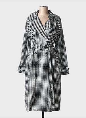 Trench coupe cintrée sans capuche noir ARMEDANGELS femme