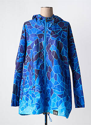 Imperméable fermeture zippée sur le devant a capuche bleu INSANE femme