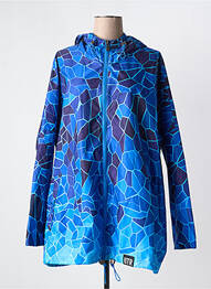 Imperméable fermeture zippée sur le devant a capuche bleu INSANE femme